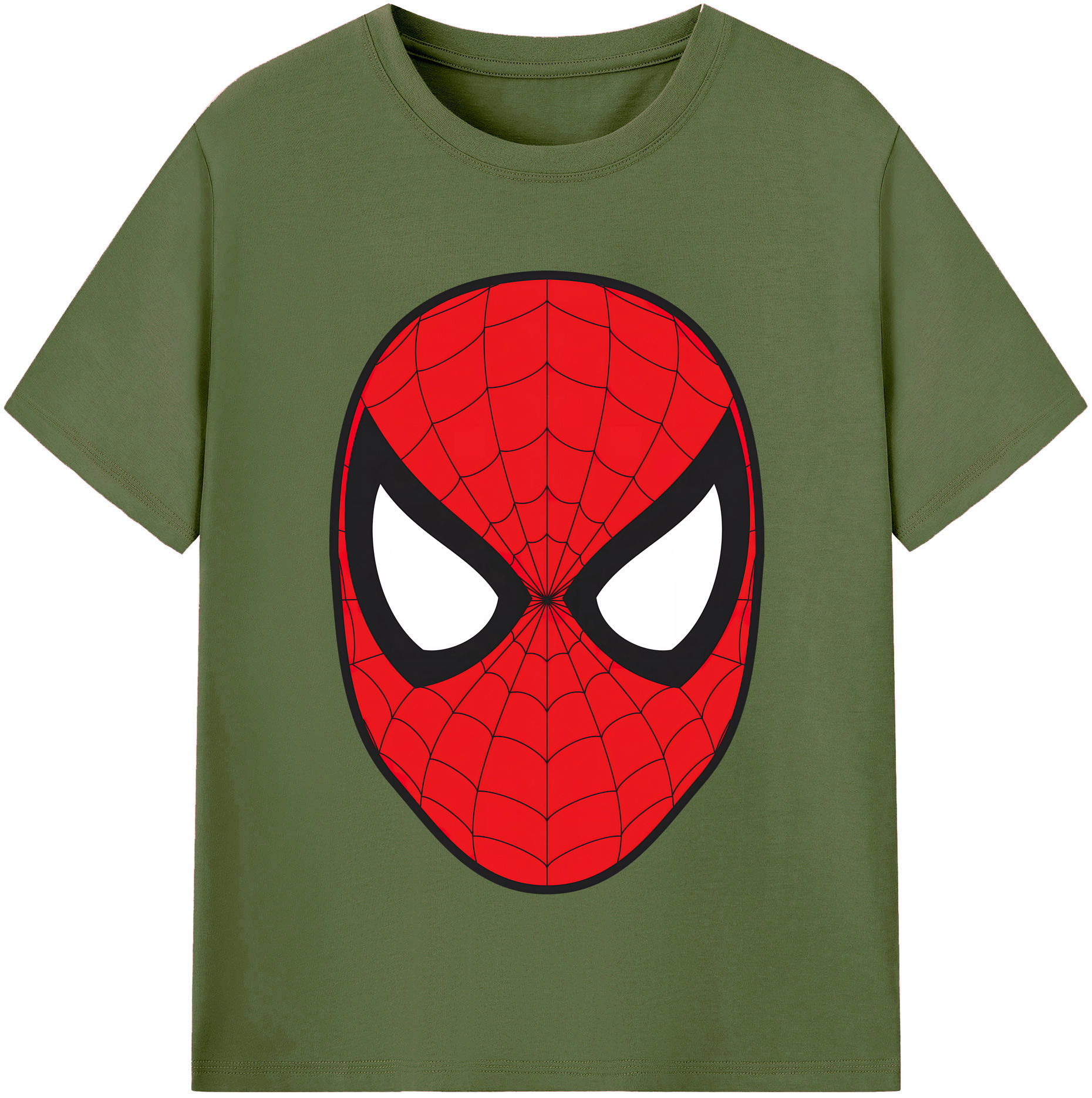 （画像用） Spider Man スパイダーマン 綿100％半袖Tシャツ（フロントプリント）